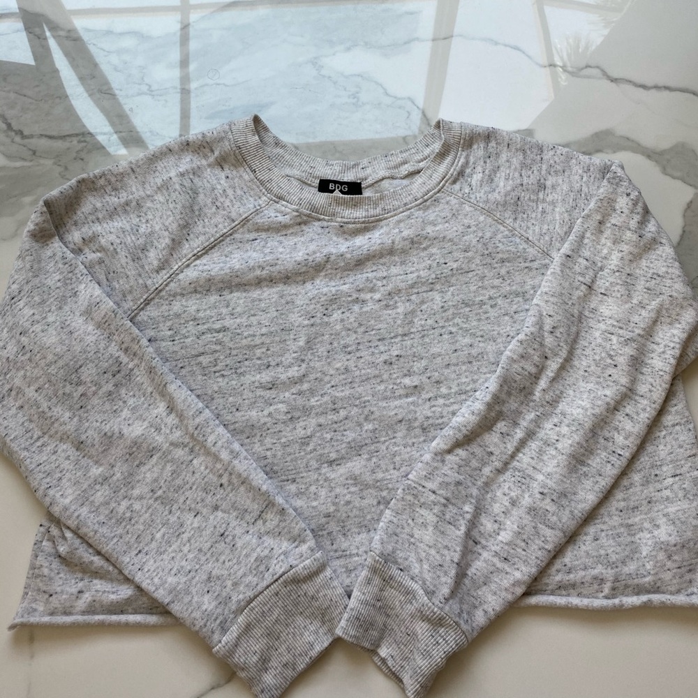 BDG grey cropped sweatshirt